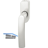 FSB Fenstergriff 34 1015 abschlie�bar ovale Rosette, Aluminium silber eloxiert