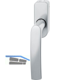 FSB Fenstergriff 34 1015 abschlie�bar ovale Rosette, Edelstahl matt