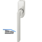 FSB Fenstergriff 34 1035 abschlie�bar ovale Rosette, Aluminium silber eloxiert