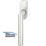 FSB Fenstergriff 34 1076 abschlie�bar ovale Rosette, Aluminium silber eloxiert