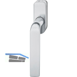 FSB Fenstergriff 34 1267 abschlie�bar ovale Rosette, Aluminium silber eloxiert