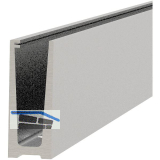 ECONOMY Bodenprofil 0004 zur aufgesetzten Montage, 2500 mm, Alu silber eloxiert