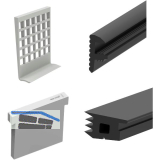 ECONOMY Dichtungsset f�r Bodenprofile 2500, Glasst�rke 16,76 mm,Kunststoff/Gummi