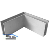 ECONOMY Innenecke f�r Bodenprofile 0004, Edelstahl-Effekt