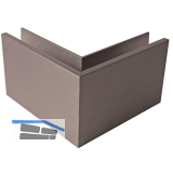 ECONOMY Au�enecke f�r Bodenprofile 0004, Edelstahl-Effekt