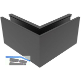 ECONOMY Innenecke f�r Bodenprofile 0004 ECO, Aluminium schwarz eloxiert