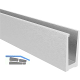 ECONOMY Bodenprofil 0008 zur aufgesetzten Montage, 2500 mm, Alu silber eloxiert