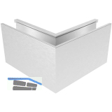 ECONOMY Innenecke f�r Bodenprofile 0008, Aluminium silber eloxiert