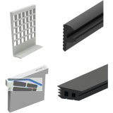 ECONOMY Dichtungsset f�r Bodenprofile 5000, Glasst�rke 12 mm,Kunststoff/Gummi