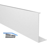 ECONOMY Abdeckprofil gerade, 2500 mm, Aluminium silber eloxiert