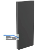 ECONOMY Endkappe f�r Bodenprofile 0005,zur vorgesetzten Montage,schwarz eloxiert