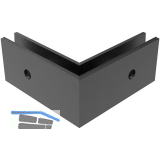 ECONOMY Au�enecke f�r Bodenprofil 0005,zur vorgesetzten Montage,schwarz eloxiert