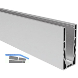 ECONOMY Bodenprofil 0004 ECO zur aufgesetzten Montage, 6000 mm, Aluminium blank