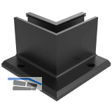 ECONOMY Innenecke f�r Bodenprofil F-Form 0006 ECO,aufgesetzte Montage,schwarz