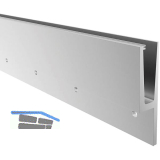 ECONOMY Bodenprofil h-Form 0011 zur vorgesetzten Montage,6000mm, silber eloxiert