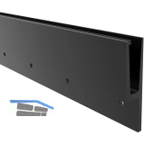 ECONOMY Bodenprofil h-Form 0011 zur vorgesetzten Montage,5000mm,schwarz eloxiert