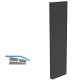 ECONOMY Endkappe f�r Bodenprofil h-Form 0011,zur vorgesetzten Montage,schwarz