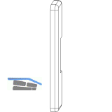 MACO Abdeckkappe Fl�gelteil f. Anpressverschluss AS, braun F5 (41340)