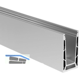 ECONOMY Bodenprofil 0004 verst.UnoXL FLEX2, aufgesetzten Montage, 2500mm, silber