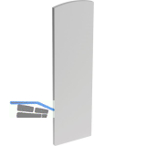 ECONOMY Endkappe f�r Bodenprofile 0011 FLEX ProXL, links, silber eloxiert