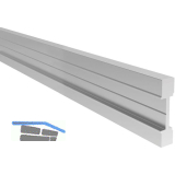 ECONOMY Entw�sserungsprofil f�r Bodenprofile 0011 FLEX ProXL, silber eloxiert