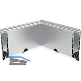 ECONOMY Innenecke f�r Bodenprofile 0011 FLEX LIGHT, Aluminium silber eloxiert