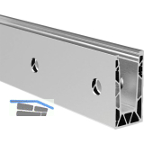 ECONOMY Bodenprofil 0005 verst. UNO FLEX zur vorgesetzten Montage, 2500mm,silber