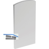 ECONOMY Endkappe f�r Bodenprofile 0005 UNO FLEX, links, silber eloxiert