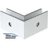 ECONOMY Au�enecke f�r Bodenprofile 0005 UNO FLEX, Aluminium silber eloxiert