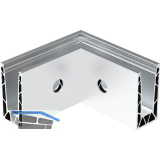 ECONOMY Innenecke f�r Bodenprofile 0005 UNO FLEX, Aluminium silber eloxiert