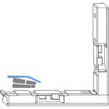 MACO Winkelbandunterlage f�r Falzecklagerband TO, schwarz (41262)