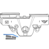 ROTO NX Getriebekasten zu Getriebestulp Dornma� 50 mm silber