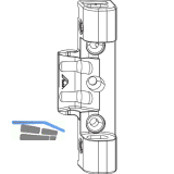 ROTO NX Axerlager T seitenverstellbar 12/18 Holz 9/13V ohne Bohrzapfen silber