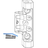 ROTO NX Axerlager T Standard 12/18 Holz 9/13V ohne Bohrzapfen silber