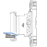 ROTO NX Dreh-/Kippfl�gelfalzband P mit Nutf�hrung 12/20-13 silber