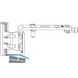 ROTO NX Falzaxerarm T 12/18-13 Holz rechts silber