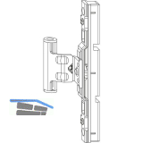 ROTO NX Dreh-/Kippfl�gelfalzband T mit Nutf�hrung 12/18-13 verstellbar silber