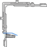 ROTO NT/NX Eckumlenkung Standard 2V-Zapfen silber