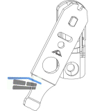 ROTO NX Niveauschaltsperre Fl�gelteil Holz/PVC
