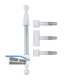 OTLAV Einbohrband mit Zierkopf Typ D13, Stahl vernickelt