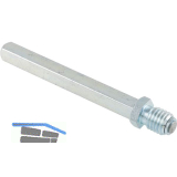 ECO Wechselstift f�r Stangengriff, 130 mm, VK 9 mm, Stahl verzinkt