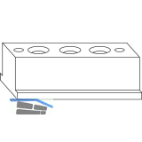 WINKHAUS Unterf�tterung UF.BK.WS, zu Falzschere GRT.FSR, Kunststoff wei�