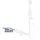 WINKHAUS Fl�gellager FL.HT.E1.18-9.RS mit Eckumlenkung E1, 130kg, rechts, silber