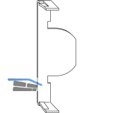 WINKHAUS Anbohrschutz AB.G.D.15,5 f�r Dornma� 15,5 mm, Stahl verzinkt geh�rtet