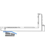 WINKHAUS Fl�gellager FL.IF.LS, Versatz 13 mm, 130 kg, links, silber