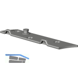 WINKHAUS Rahmenanbindung RA.DB.H.IF.24-13.LS Eurofalz 24 mm 13V silber links