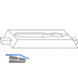 WINKHAUS Zuschlagsicherung ZSS.OP f�r Oberschiene OS.SE, Kunststoff wei�