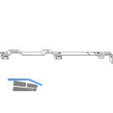 WINKHAUS Drehlagerschiene DLS.K.SE.9-13 zu Drehlager DL.H.SE, 9V/13V, universal