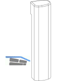 WINKHAUS Fl�gellagerkappe FLK.FWV.RS.BR, braun, rechts