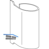 WINKHAUS Scherenbandkappe K.SB.HT.BR, braun